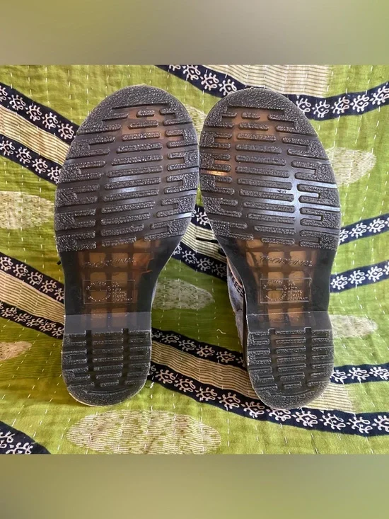 Dr. Martens 1460 Pascal Blue Tie Dye Leather Lace Up Boots Size 6 Grunge Punk - Picture 9 of 15